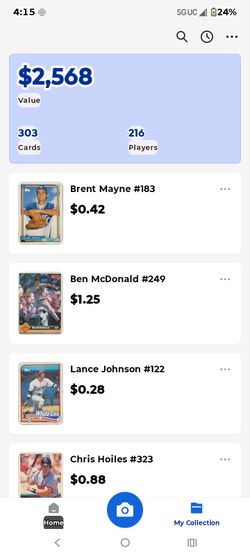 Baseball, basketball, football card collection