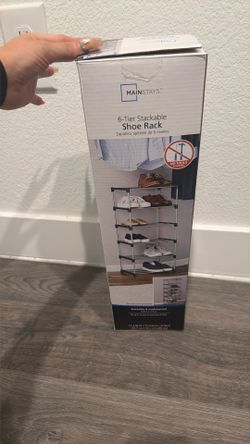 6 Tier Stackable Shoe Rach