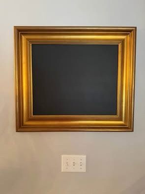 Gold Framed Chalkboard $20