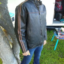 leather genuine cafe racer motorcycle jacket