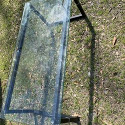 Heavy Glass Top Coffee Table