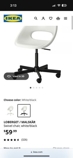 White Swivel Chair