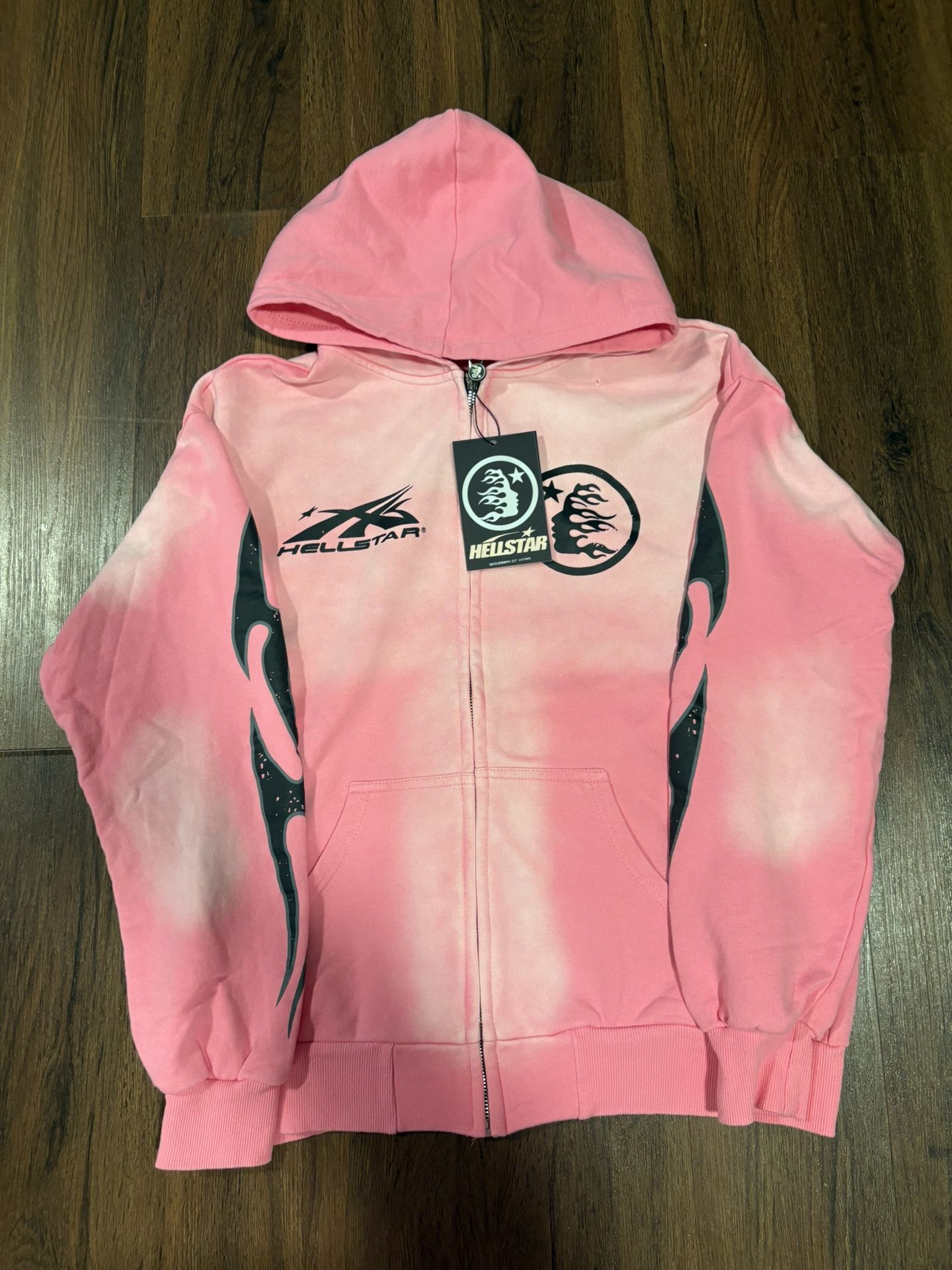 Small Pink Hellstar Zip-up. Brand New
