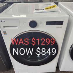 5.0 Cu. Ft. Stackable Smart Front Load Washer In White With Ai Digital Dial Steam