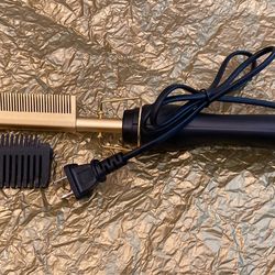 CERAMIC HOT COMB PRESS HOT COMB SUITABLE FOR ALL HAIR TYPES AND ALL WIG TYPES BEARD HAIRTOOLS