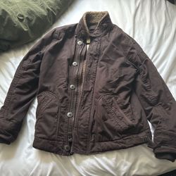 Abercrombie And Fitch Twill Sherpa Jacket