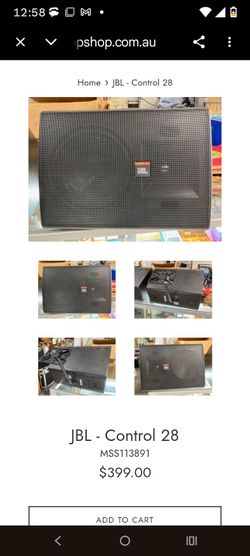 JBL Control 28 Speakers (2)