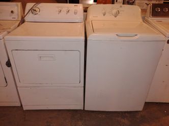 GE washer and Kenmore electric dryer