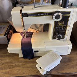 White Tabletop Sewing Machine.