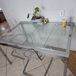 Glass Dining Table (2 Chairs)