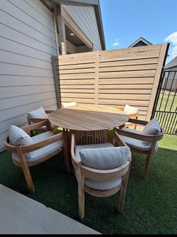 Teakwood outdoor patio table set