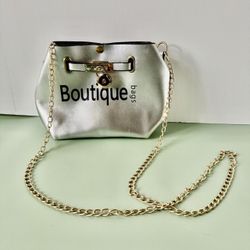 Silver Crossbody Bag