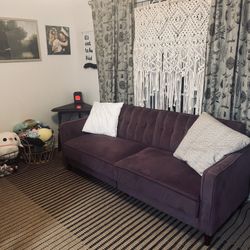Purple Velvet Futon