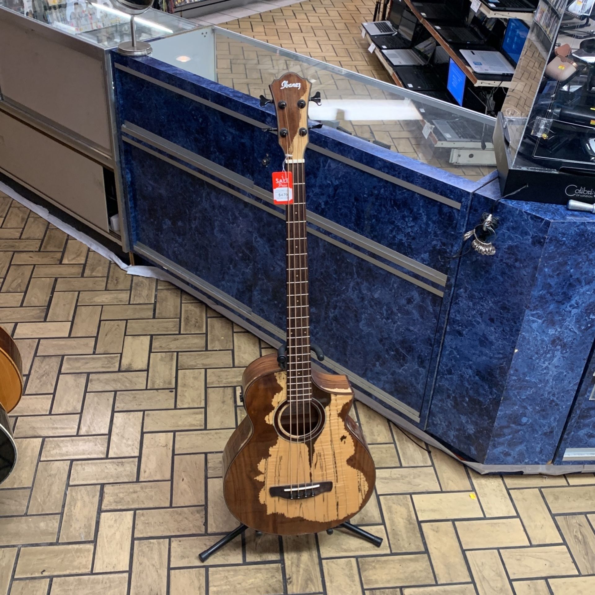 Ibanez AEWB50 Natural Exotic Wood Acoustic Bass