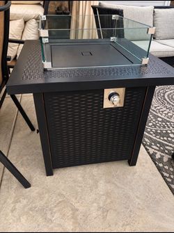Fire Pit and Wind Guard