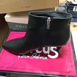 Circus By Sam Elderman 8.5M Black Kirby Booties New