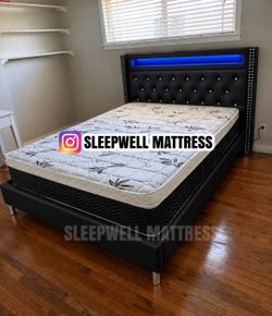 New Queen bed frame with Matress