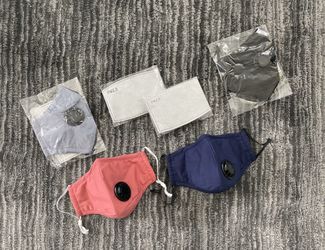 Face covers. Tapa bocas. Reusables con filtros.