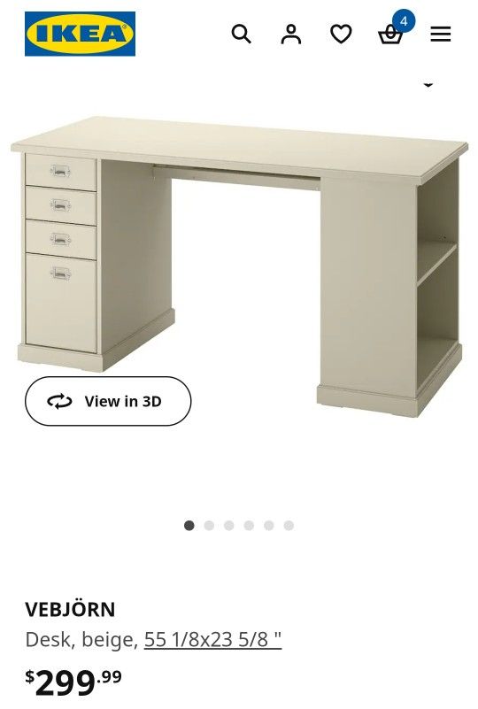 Ikea Desk Grey