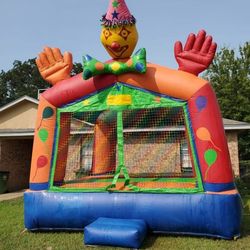 Clown Bounce House multi color