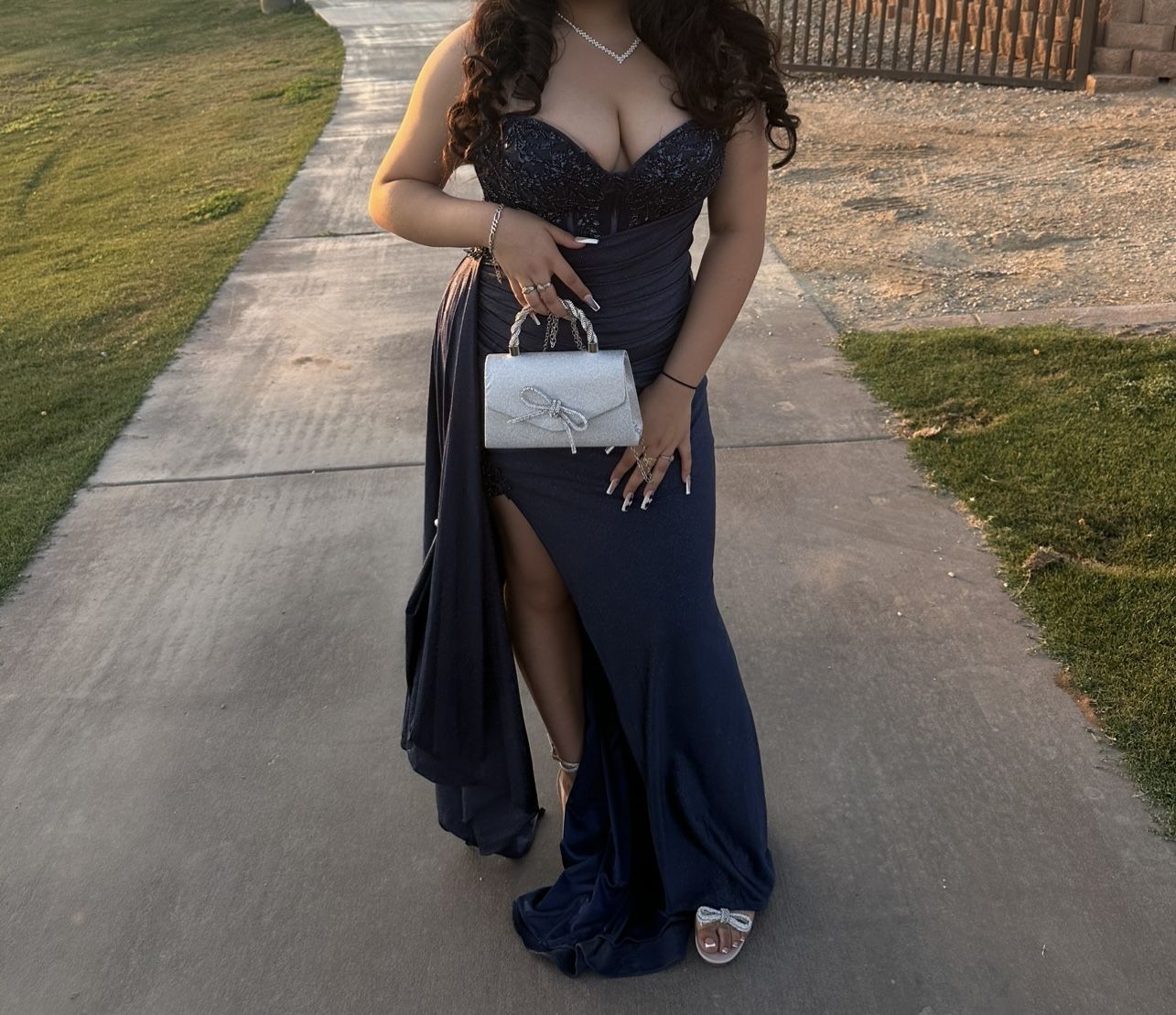 Midnight Blue Prom Dress