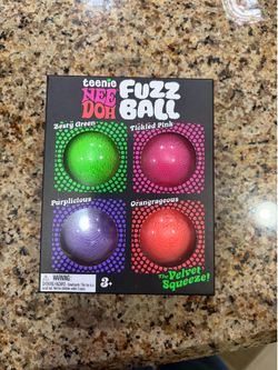 NeeDoh Teenie Fuzz Ball 4 Pack