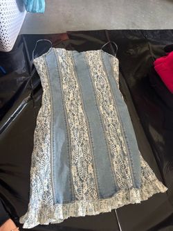 Brand new boutique Jean dress medium