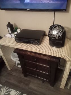 White gold stripe table $100