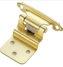 3/8" Inset Gold Cabinet Hinges 170Pack (85 Pairs)
Self-Closing Design, Face Frame Door Fit, Door Bumpers Included, Decorative Cabinet Hardware, for Ki
