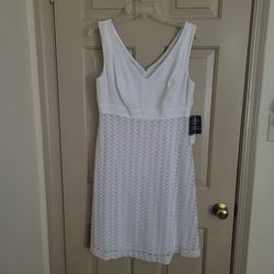 Nine West Sleeveless Lace Dress Size 8 NWT