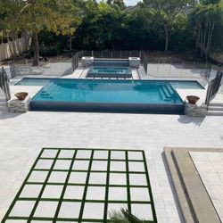 Carrara Marble Pavers Sandblasted For Pool And Patio Deck 