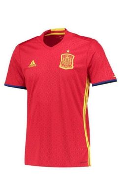 NEW ADIDAS SPAIN HOME JERSEY 2016 SIZE SMALL MENS RED COLOR AI4411