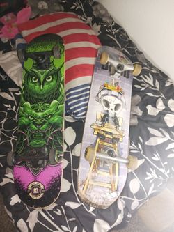2 skateboards