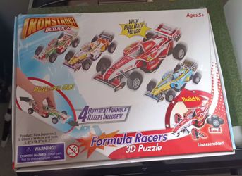 Konstruct build-N-Go Formula Racers set 3D puzzle