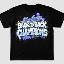 Dodgers Back To Back Champions Tee