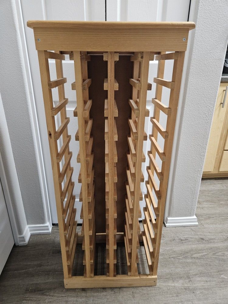 Sturdy Wood Wine Rack