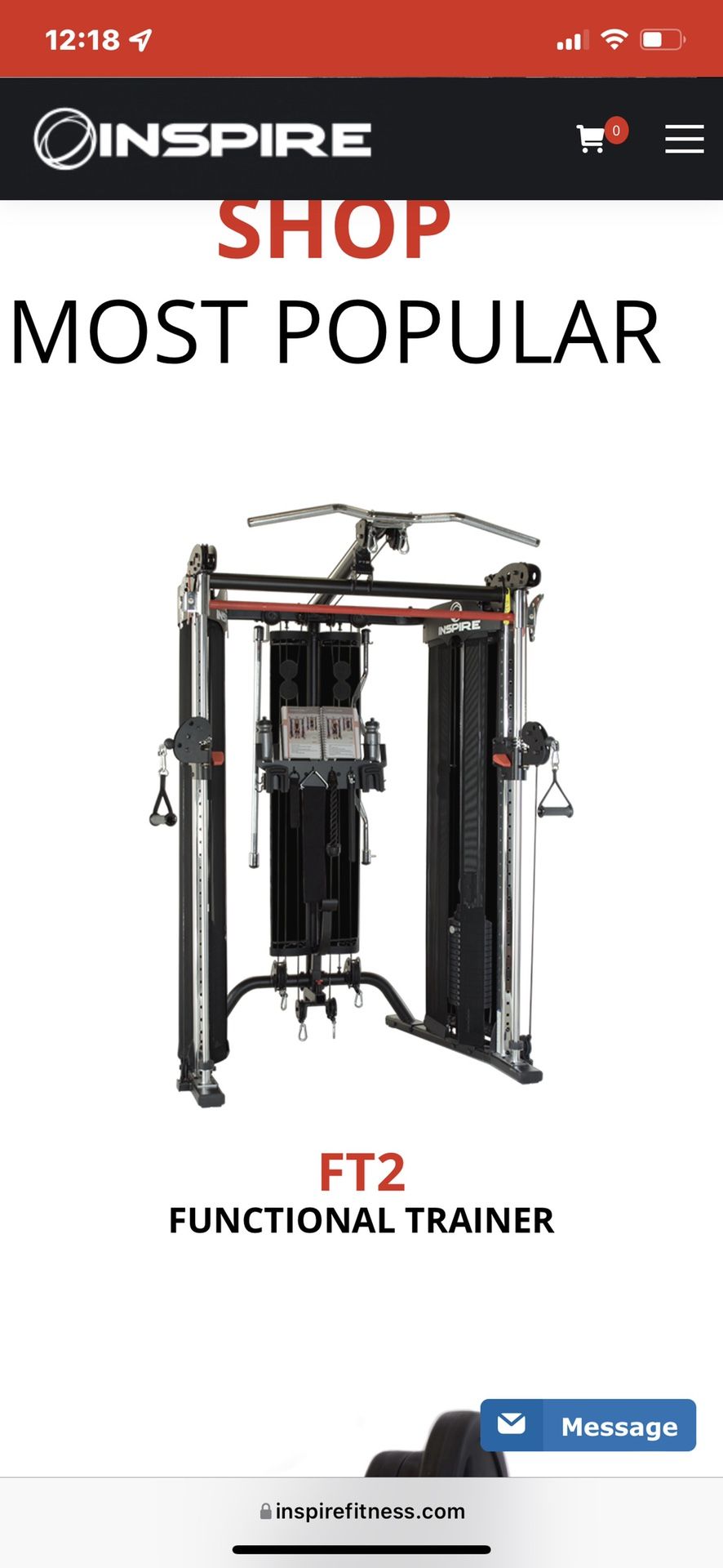FUNCTIONAL TRAINER FT2 - INSPIRE FITNESS - NEW