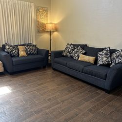 Blue Couch Set