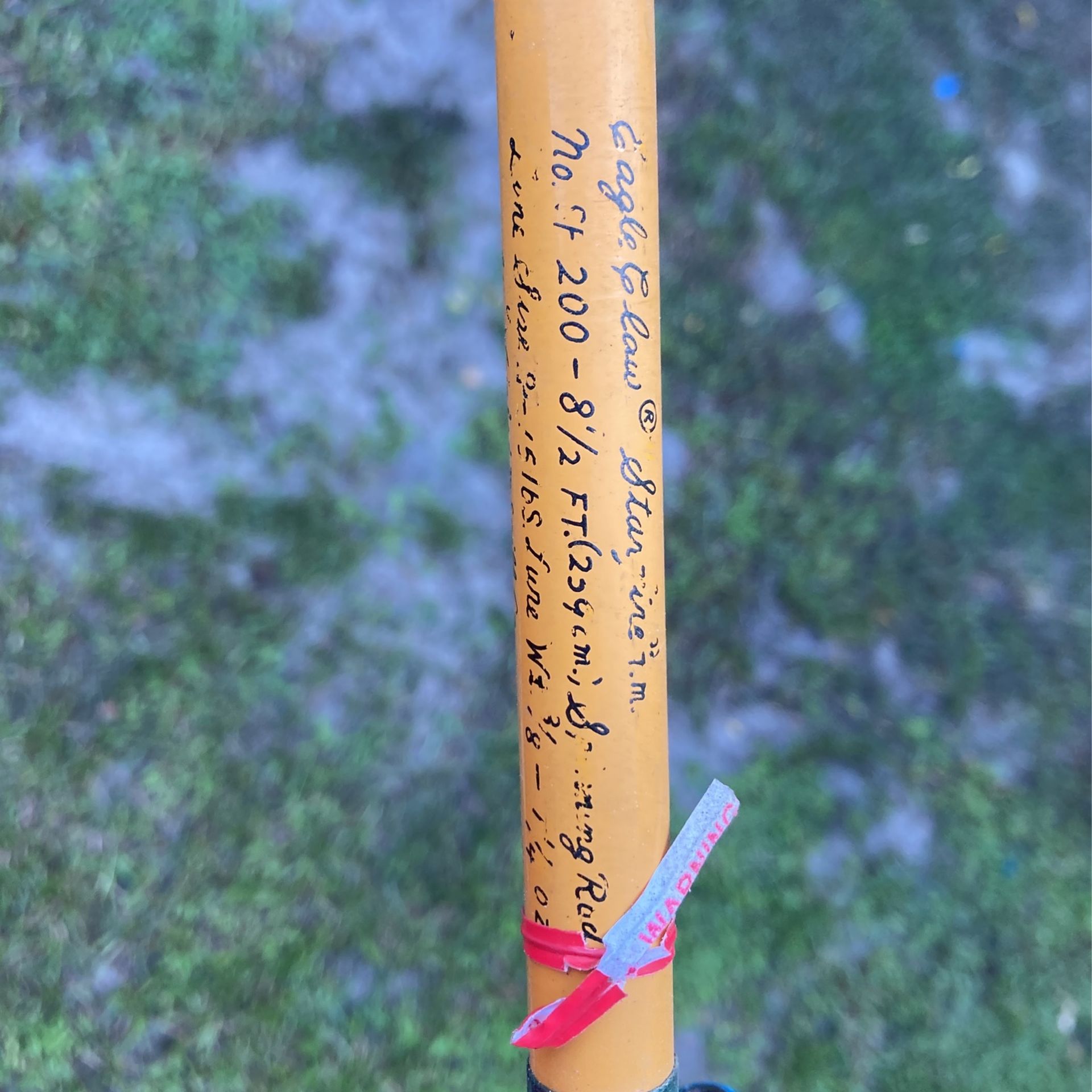 Antique eagle claw fishing rod