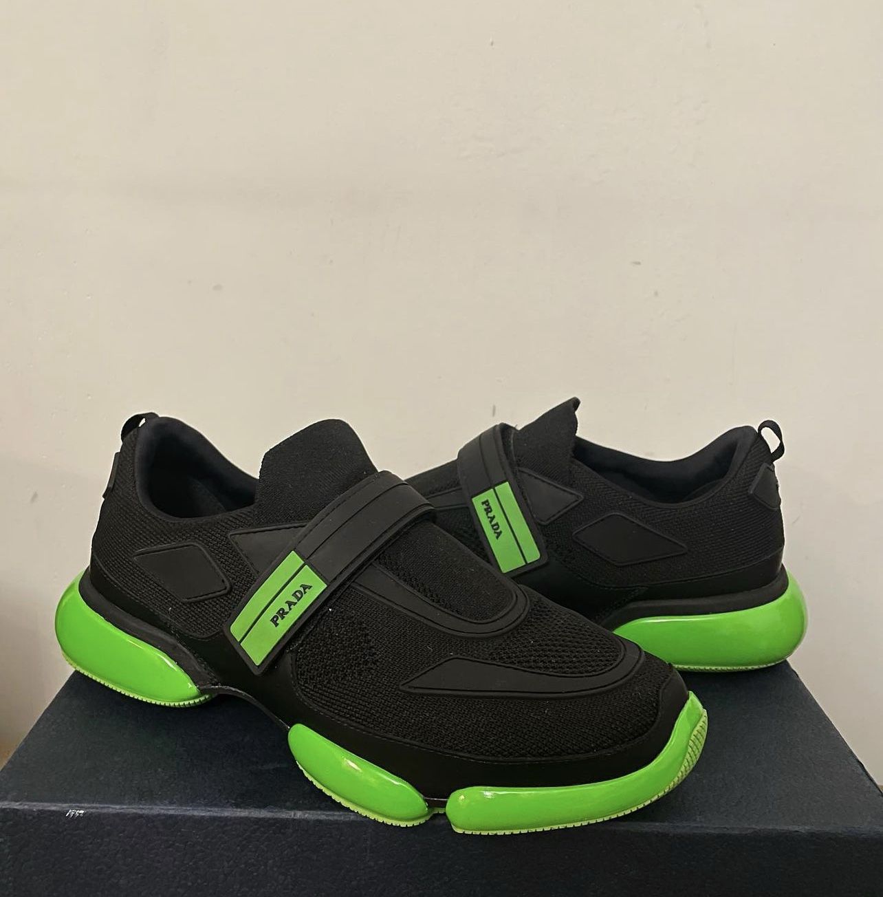 Prada Sneakers Black Green Us Size 7 for Sale in Brooklyn, NY - OfferUp