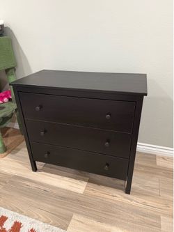 IKEA 3 Drawer Dresser Black