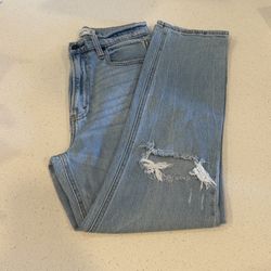 Abercrombie & Fitch The Ankle Straight Ultra High Rise Size 27 Curve Love NWOT