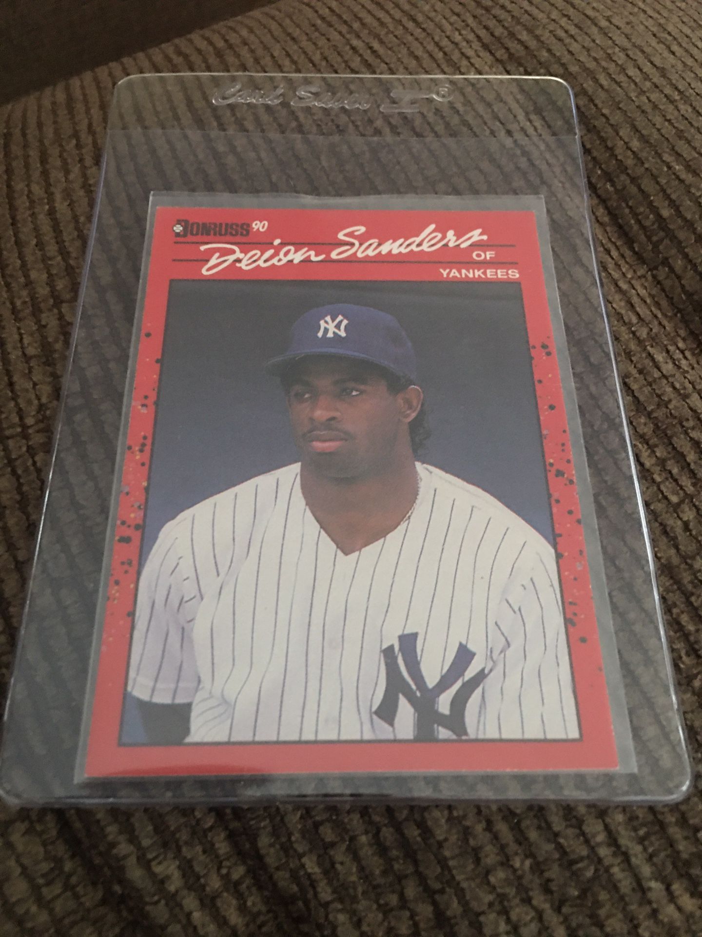 Baseball Card 1990 Donruss Deion Sanders Rookie Error