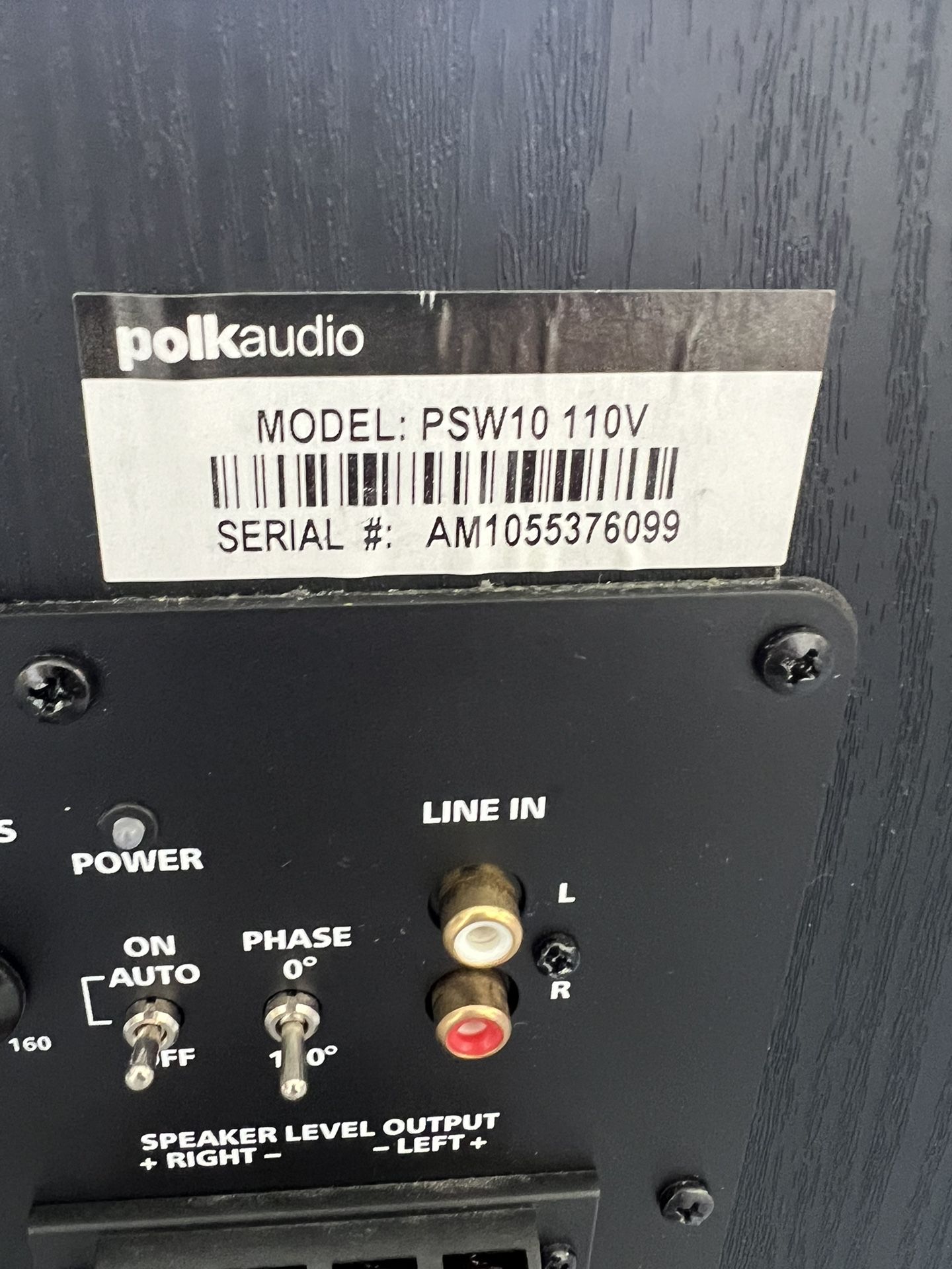 Polk Audio PSW10 Powered Subwoofer for Sale in Zephyrhills, FL OfferUp