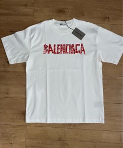 Balenciaga White Logo T-Shirt with Tags