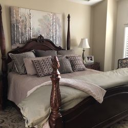 Elegant King Size Bed Frame 