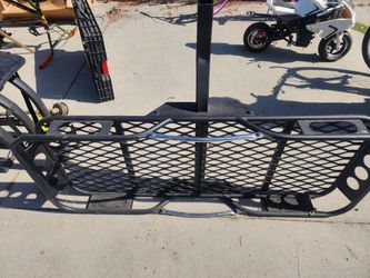 Hitch storage rack.