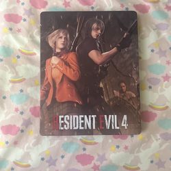 Resident Evil 4 Remake Rare Collectible Steelbook Case