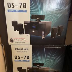 Brooks Audio QS-70 Home Theater System.✅