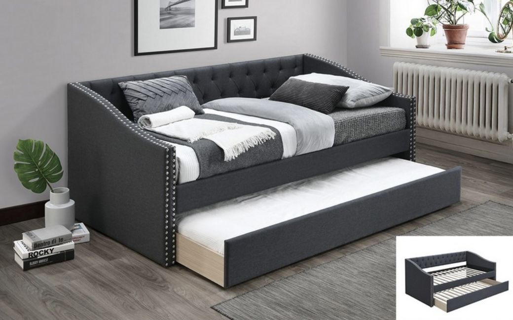 New Daybed Sofa Bed Couch Trundle Bed Twin Over Twin